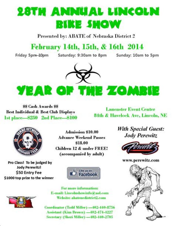 37th annual ABATE District 2 Lincoln Bike show