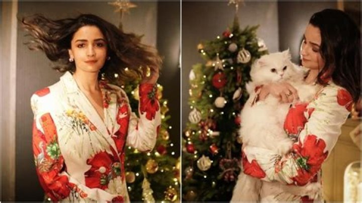 Alia Bhatt stuns in black floral dress for Christmas brunch; Check price