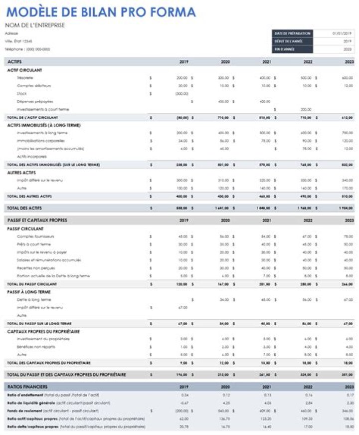 Bilan annuel Excel gratuit : modèle à remplir – VOS chiffres