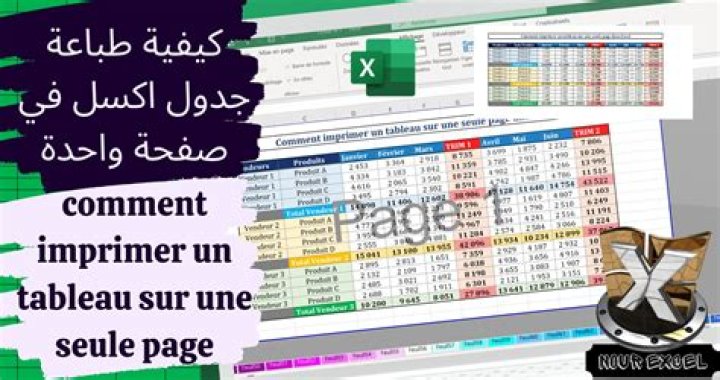 Comment imprimer un tableau Excel sur une seule page ?