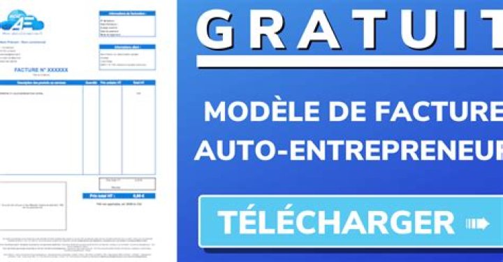 Modèle facture auto-entrepreneur sans TVA (gratuit)
