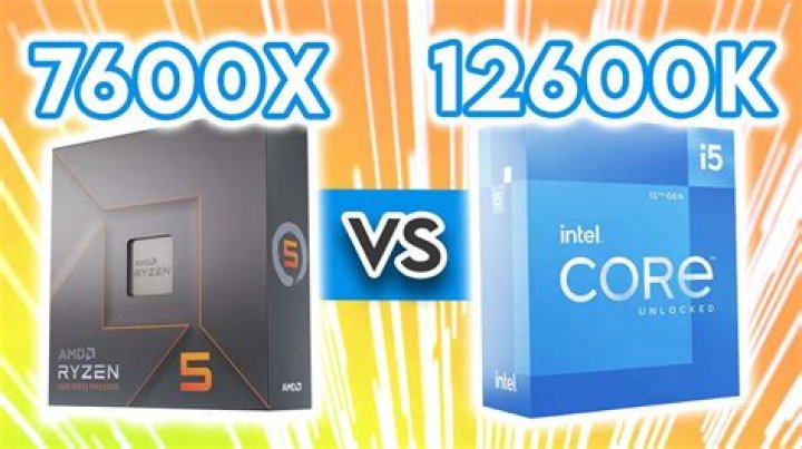 Ryzen 5 7600X vs. Intel Core i5-12600K
